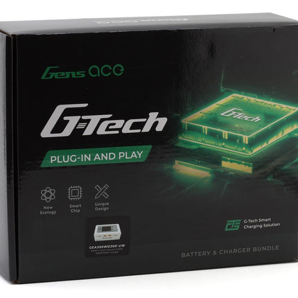 Gens Ace G-Tech Smart 3S Bundle w/Two 3S 60C XT60 LiPo Batteries 5000mAh & D300