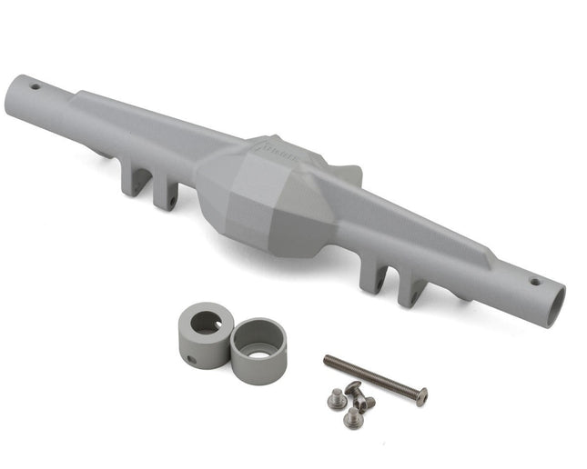 Vanquish Products F10 Aluminum Rear Straight Axle Housing Clear/Silver VPS08658