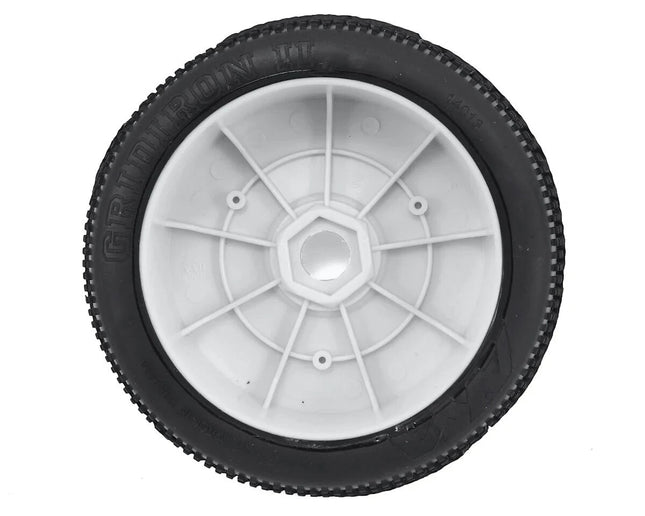 AKA Gridiron II 1/8 Buggy Premounted Tires (White) (Super Soft - Long Wear)