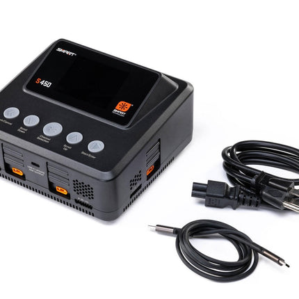 Spektrum RC S450 G2 Quad Smart LiPo Battery Charger (6S/10A/DC-400W/AC-200W)
