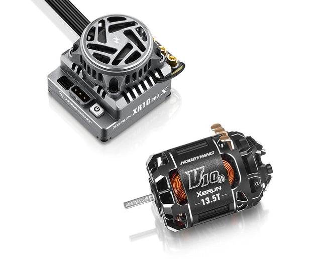 Hobbywing XR10 Pro G3X Stock Spec Sensored Brushless ESC & V10 G5 Motor (13.5T)