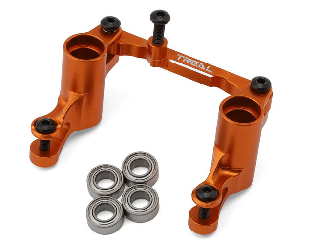 Treal Hobby Aluminum Steering Bellcrank Set Traxxas Mini Maxx/Mini XRT Orange
