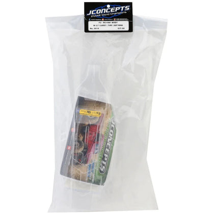 JConcepts Associated RC10B7/B7D F2 1/10 Buggy Body w/Turf/Carpet Wings CLR 0614