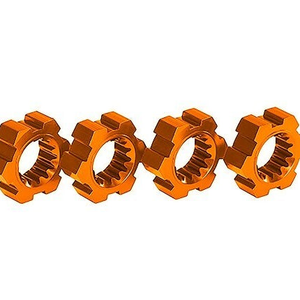 Traxxas 7756-ORNG Wheel Hubs Hex Aluminum Orange-Anodized X-MAXX New!!