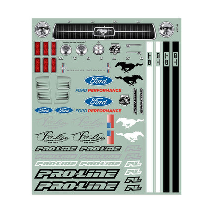 Pro-Line 1/10 1967 Ford Mustang Clear Body: Drag Car PRO357300