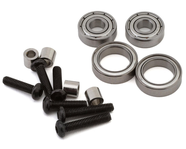 Treal Hobby Aluminum Front Steering Knuckles Traxxas Mini Maxx/Mini XRT Black