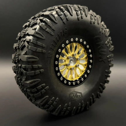 Reefs RC Brass 2.2" "SHIELD" Reversible Offset Wheel Face Set (2) 78.8g ea