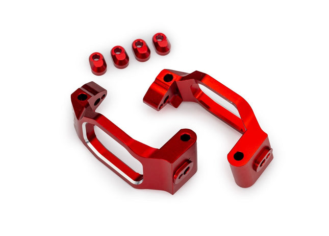 Traxxas 10232-RED Aluminum Red Caster Blocks (L&R) TRA10232RED