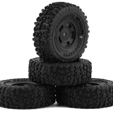 JConcepts Landmines 1.0" Pre-Mounted Tires w/Glide 5 Wheels Gold Comp
