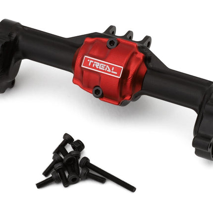 Treal Hobby Redcat Ascent-18 7075 Aluminum Rear Axle Housing Black w/Hubs