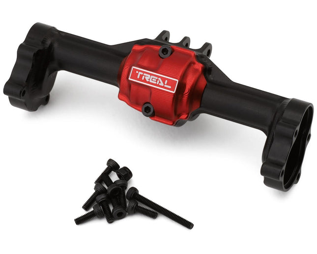 Treal Hobby Redcat Ascent-18 7075 Aluminum Rear Axle Housing Black w/Hubs