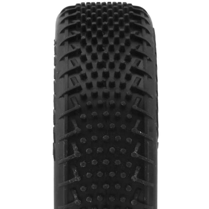 JConcepts Fuzz Bite LP 2.2" Pre-Mounted 2WD Front Buggy Carpet Tires (Wht) Pink