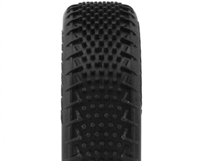 JConcepts Fuzz Bite LP 2.2" Pre-Mounted 2WD Front Buggy Carpet Tires (Wht) Pink