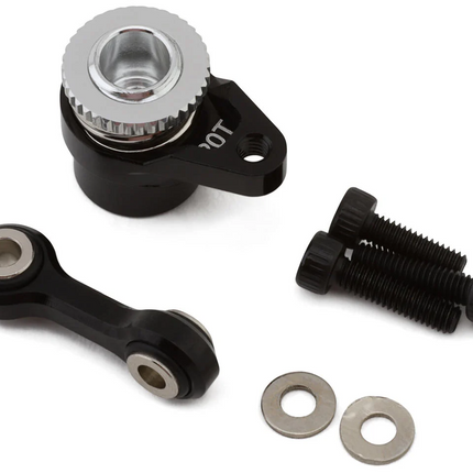 Hot Racing GRM48SH20T Arrma Grom Aluminum Servo Saver Set Black (20T)