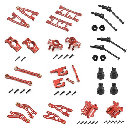 PowerHobby Aluminum Upgrade Conversion Kit, Red, for Arrma Mojave Grom