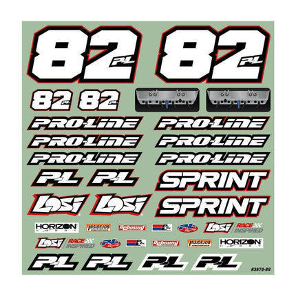 Pro-Line Losi 22S Sprint Car Body w/Wing (Clear) (Lightweight) PRO367400
