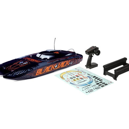 Pro Boat PRB08043T1 Blackjack 42" 8S Brushless RTR Electric Catamaran Blk/Orange