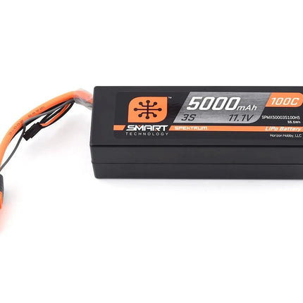 Spektrum RC 3S Smart LiPo Hard Case 100C Battery w/IC5 Connector 5000MAH 11.1V