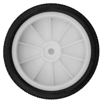 JConcepts 3DP 2.2" Pre-Mounted 2WD Front Buggy Carpet Tires (White) (2) (Pink) 