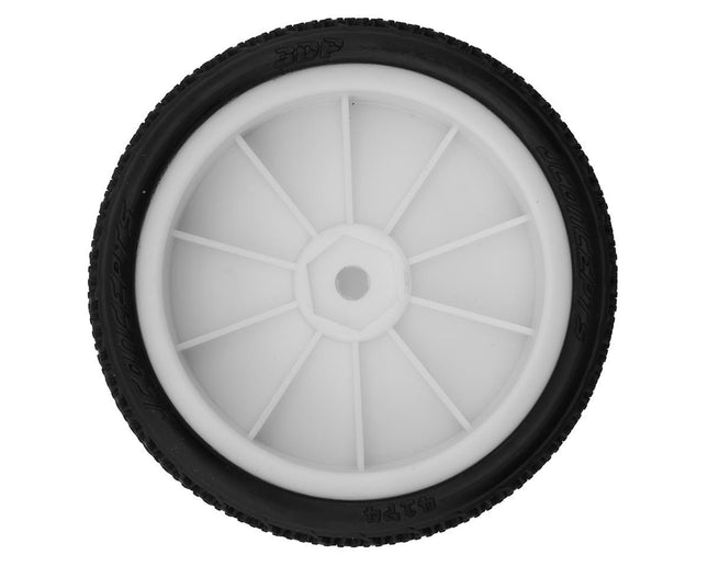 JConcepts 3DP 2.2" Pre-Mounted 2WD Front Buggy Carpet Tires (White) (2) (Pink) 