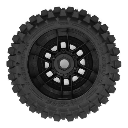 JConcepts Magma 2.9" Monster Truck Pre-Mounted Tires (Platinum) (Black) (2) 