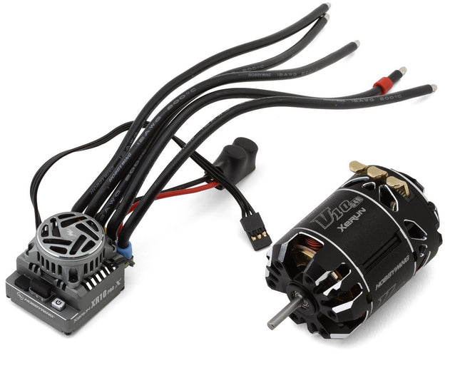 Hobbywing XR10 Pro G3X Stock Spec Sensored Brushless ESC & V10 G4R Team Edition 