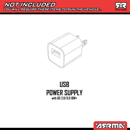 Arrma 1/10 FURY 2WD RTR Brushed Short Course Truck Battery/Charger Included Red