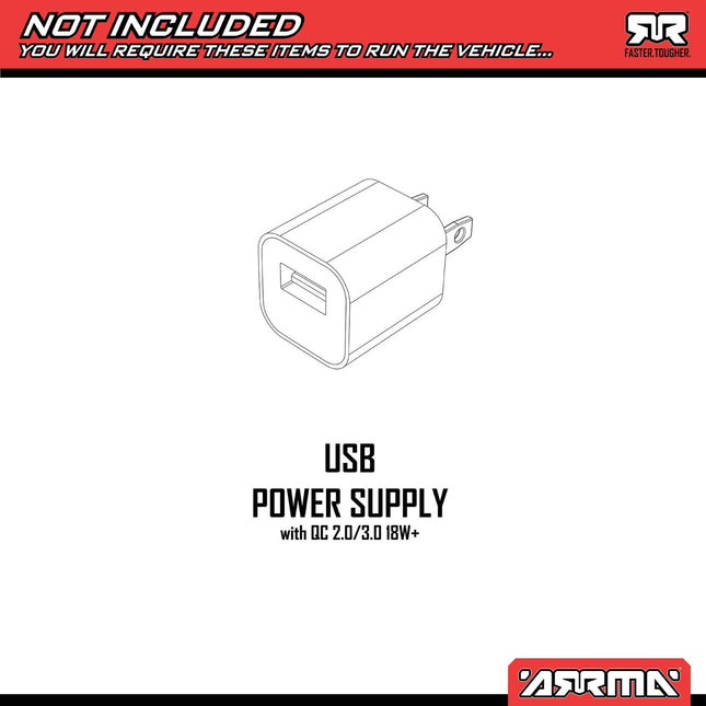 Arrma 1/10 FURY 2WD RTR Brushed Short Course Truck Battery/Charger Included Red