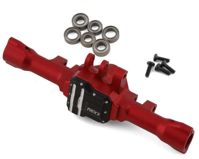 NEXX Racing Aluminum Rear Axle Housing for Traxxas TRX-4M (Red) NX380R