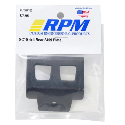 RPM SC10 4x4 Rear Skid Plate (Black) RPM73812/RPMC3812