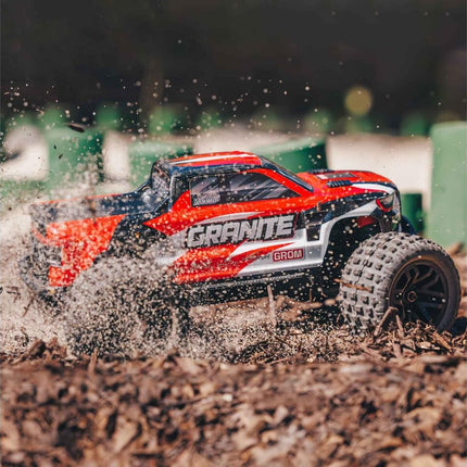 Arrma Granite Grom MEGA 4WD 380 Brushed 1/18 Monster Truck RTR Red ARA2102T2