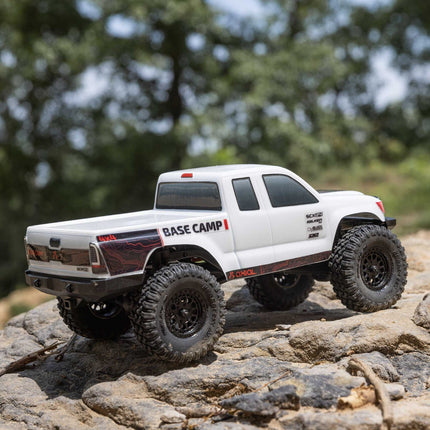 Axial SCX24 Base Camp 1/24 Scale Electric Brushed RTR White AXI1219T1