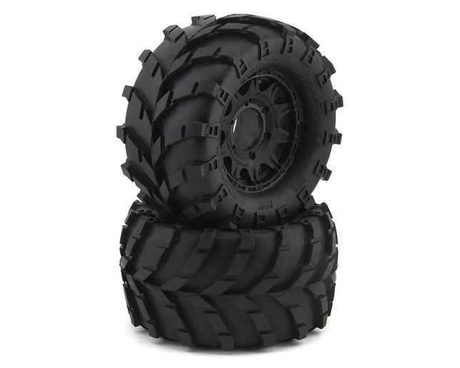 Pro-Line 1/10 Masher F/R 2.8" MT Tires Mounted 12mm/14mm Black Raid