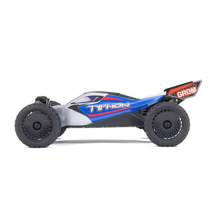 Arrma Typhon Grom MEGA 4WD 380 Brushed 1/18 Buggy RTR Blue/Silver ARA2106T1