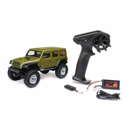 Axial SCX24 Jeep Wrangler JLU 4WD RTR Scale Mini Rock Crawler Green AXI00002V3T4