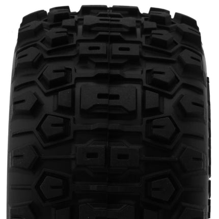 Traxxas Mini Maxx Sledgehammer Rear Pre-Mount Tires Green (2) 10770-GRN