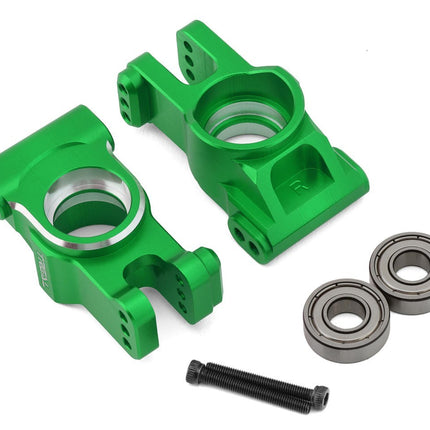 Treal Hobby X0039W3TCX Aluminum Rear Hub Carriers for Traxxas Sledge (Green)
