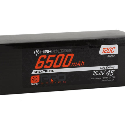 Spektrum RC 4S Smart Pro Hardcase HV-LiPo 120C Battery 15.2V/6500mAh 5mm Bullets