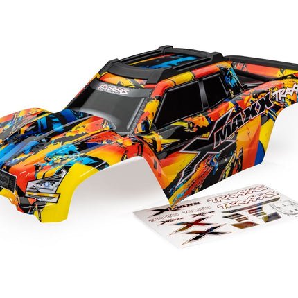 Traxxas 7811X X-Maxx Pre-Painted Body (Solar Flare) TRA7811X
