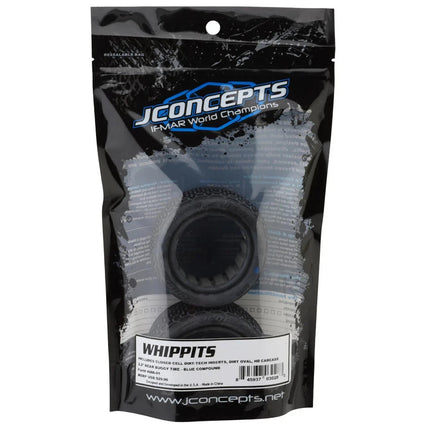 JConcepts 4086-01 Whippits 2.2" Rear Buggy Dirt Oval Tires (2) (Blue) JCO408601