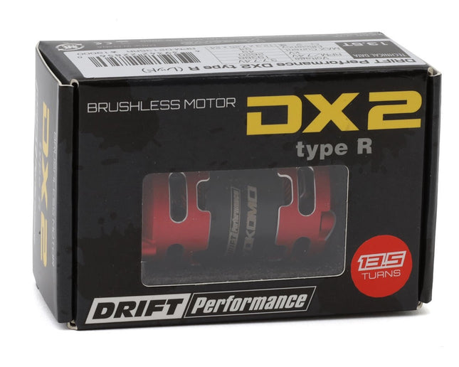 Yokomo Drift Performance DX2 Type-R Sensored Brushless Motor (Red) (13.5T)