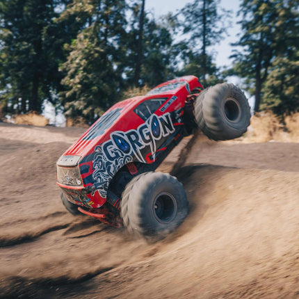 Arrma Gorgon 4x2 MEGA 550 Brushed Monster Truck RTR Red ARA3230ST2