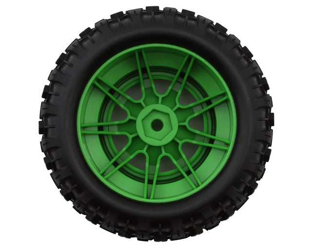 Traxxas Mini Maxx Sledgehammer Rear Pre-Mount Tires Green (2) 10770-GRN
