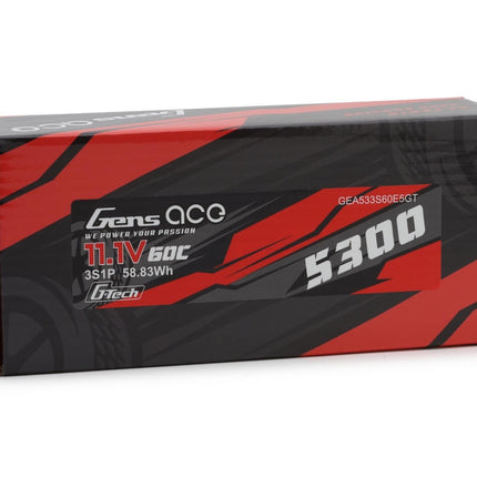 Gens Ace G-Tech Smart 3S LiPo Battery 60C (11.1V/5300mAh) w/EC5 Connector 
