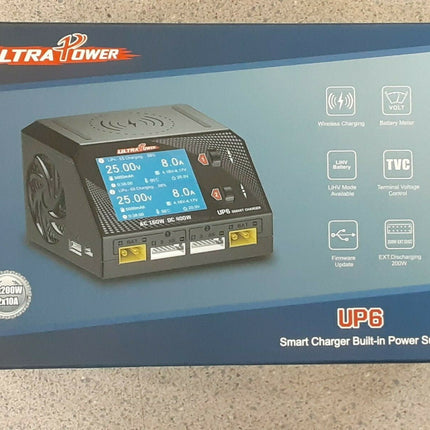 Ultra Power UP6 160W/400W Dual Port Multi Chemistry AC/DC Charger UPTUP6 New!!