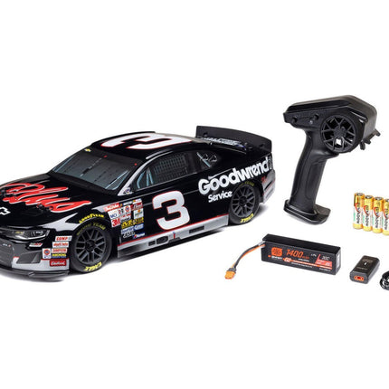 Losi NASCAR #3 Chevy Camaro ZL1 1/12 2S AWD RTR On-Road Car (Black) LOSF1122503
