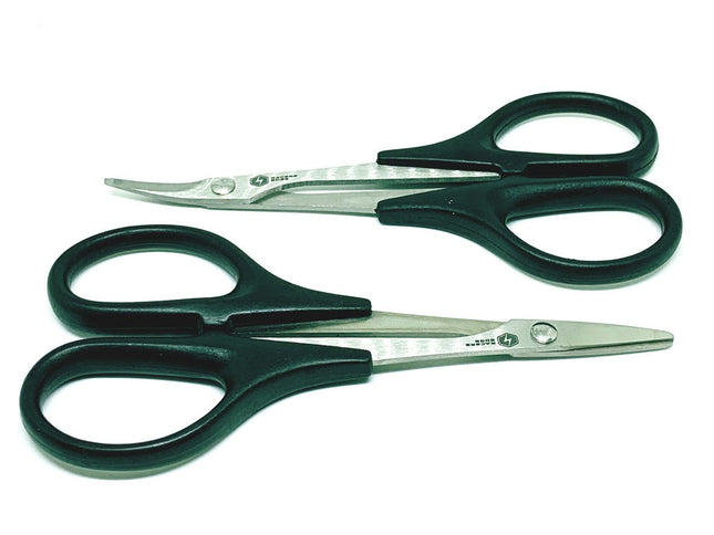 Racers Edge High Speed Steel Curved Scissor & Straight Scissor Set 2pcs RCE7754