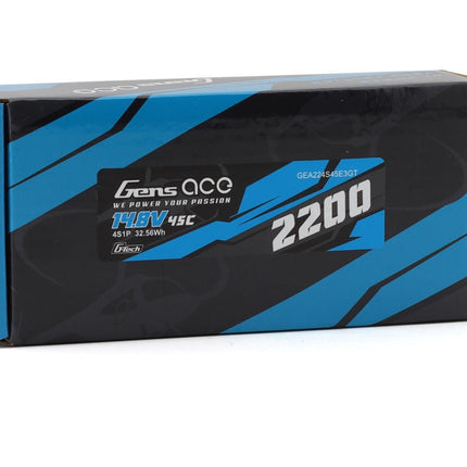 Gens Ace G-Tech Smart 4S LiPo Battery 45C (14.8V/2200mAh) w/EC3 GEA224S45E3GT