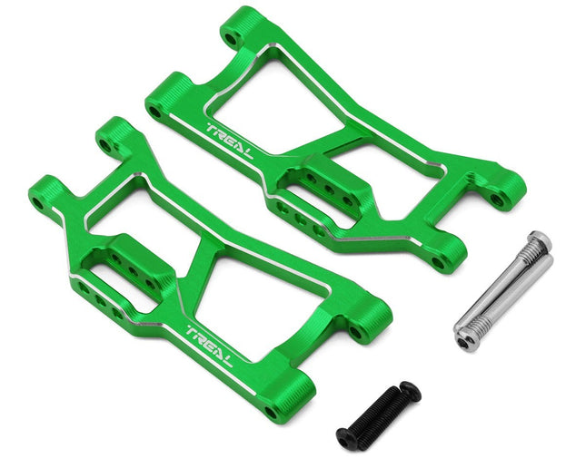 Treal Hobby Aluminum Rear Lower Suspension Arm Set Traxxas Mini Maxx Green