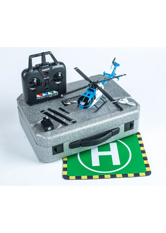 RAGE RC Hero-Copter 4-Blade RTF Helicopter Police RGR6051 New!!
